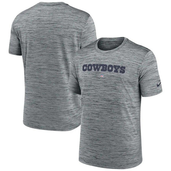 Men's Dallas Cowboys Gray Velocity Performance T-Shirt